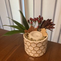 Honeycomb Planter Or Decorative, Candle Holder