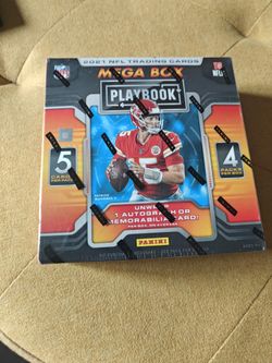 🏈 2021 Panini Playbook NFL Football Mega Box – Factory Sealed