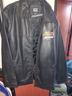2007 Stanley cup champions Anaheim ducks 100% leather jacket size medium in new condition