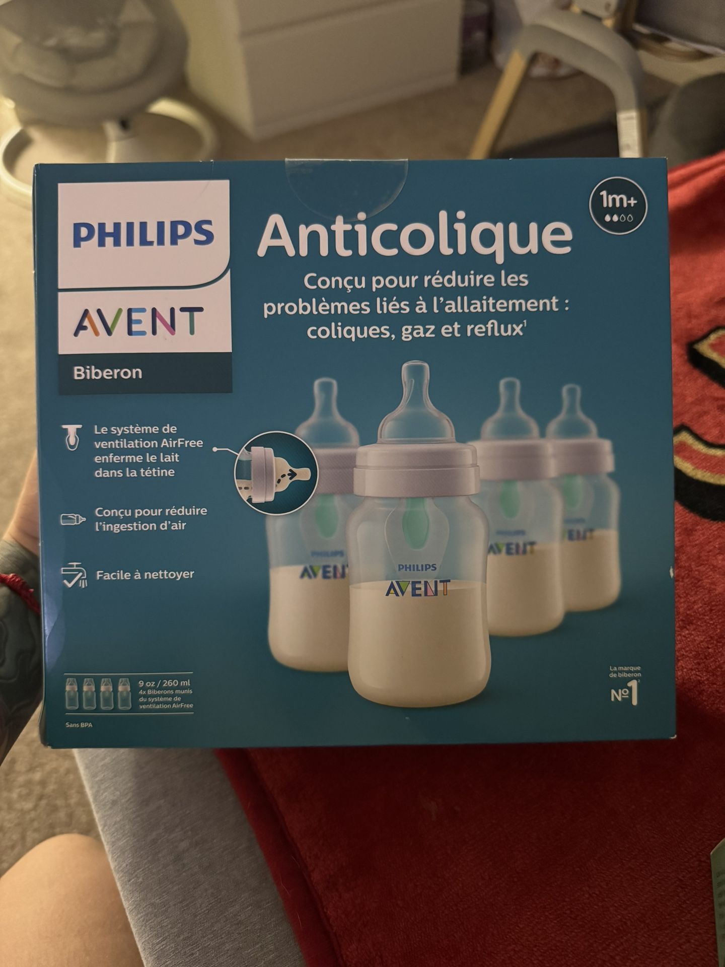 PHILIPS AVENT Anti-Colic bottles with Airfree vent. 9oz.