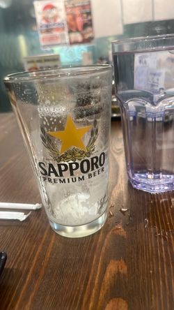 Sapporo Premium Beer Pint Glass