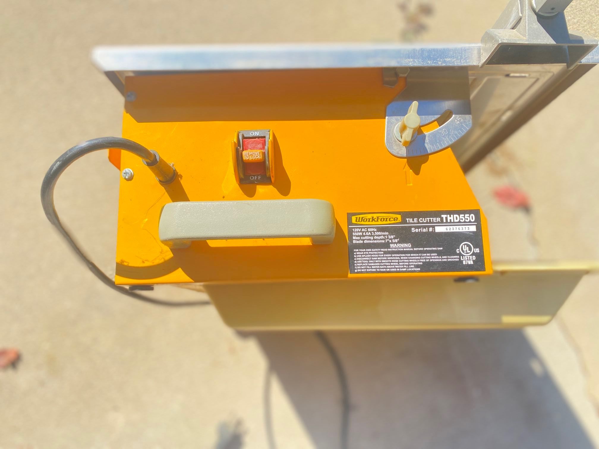 Thd Workforce Tools TILE CUTTER Workforce THD 550 for Sale in Riverside, CA - OfferUp