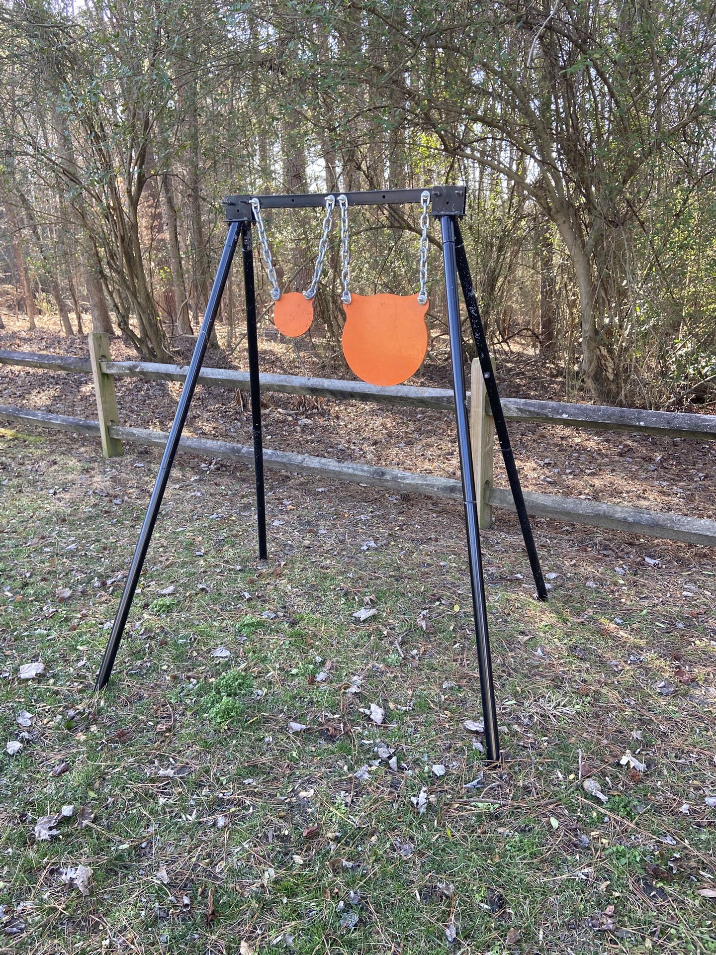 Steel Plate, Target Stand With Extra Set Of Legs