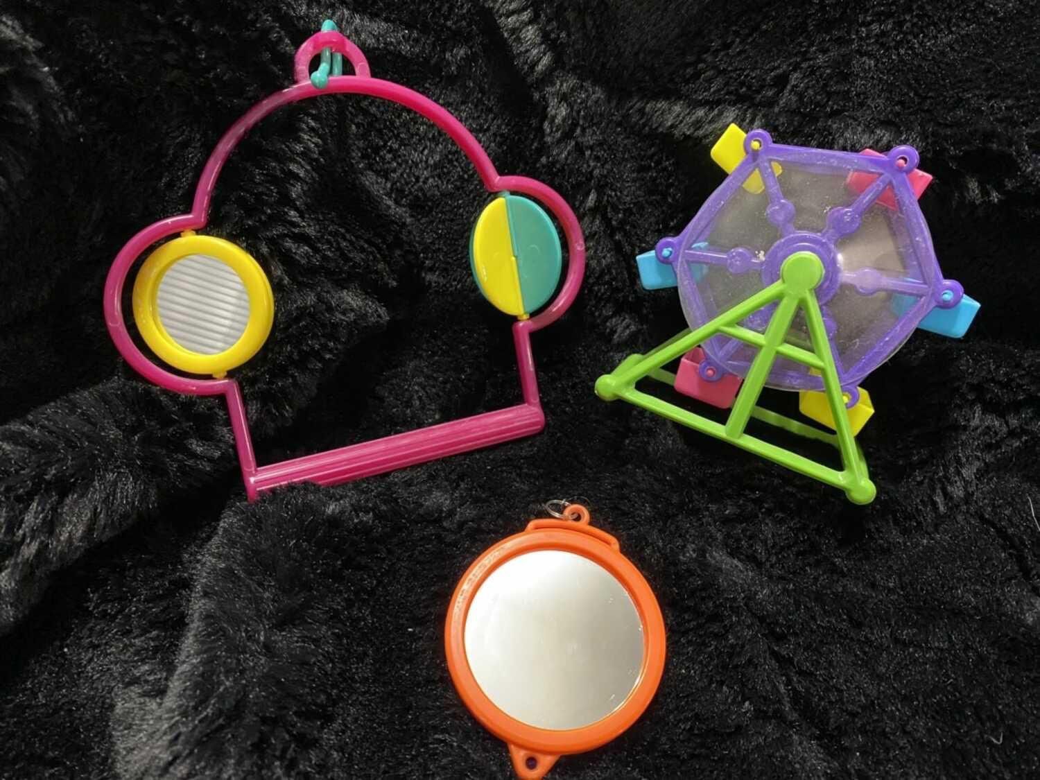 Set Of 3 Bird Cage Toys 