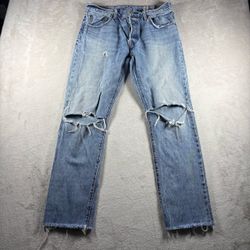 Levi's 501 White Oak Cone Jeans Women's 32x30 Blue Denim Jeans #1615