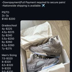 Jordan 5 Wolf Grey