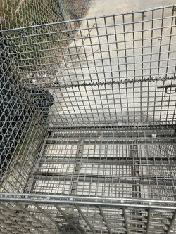 wire basket container 38" width x 46" long x 42" height