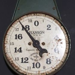 Vintage HANSON made In U.S.A. 20Lb. Capacity Produce Scale