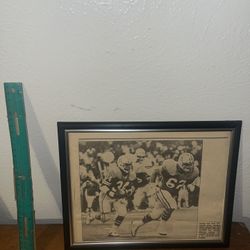 Earl Campbell, Oilers & Dallas Cowboy Magazine Print Frame