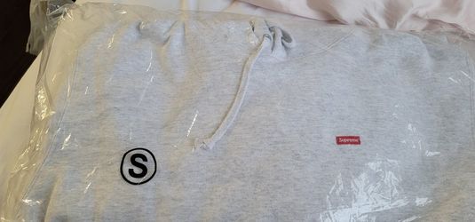 Supreme Small Box Hoodie Grey Size Small New