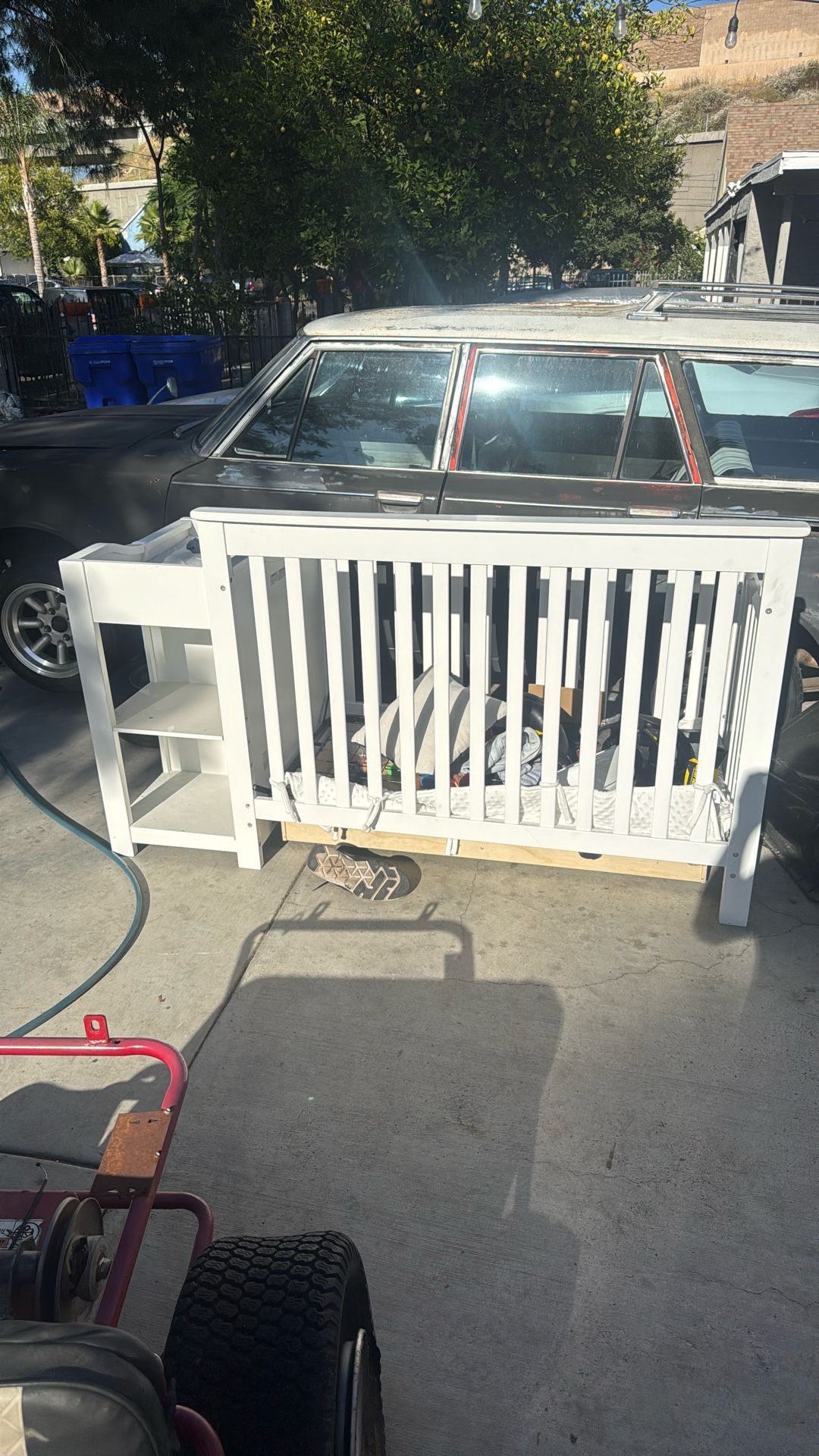 Baby Crib With Changing Station