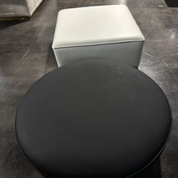 LEATHER OTTOMAN - READY FOR PICK UP