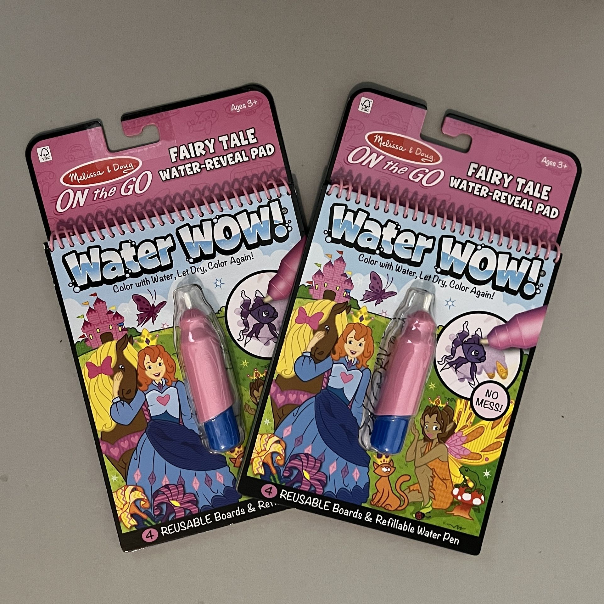 Melissa & Doug Water Reveal Fairy Tale Water Wow Pads