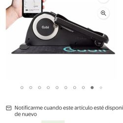 Cubii JR1+ Compacto Debajo Del Escritorio Elliptical Bundle con Tapete Antideslizante: 8 Niveles de Resistencia, Pantalla LCD, Silencio 
de Susurro co