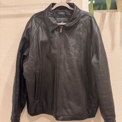 Men’s Lambskin Leather jacket Perry Ellis Portfolio
