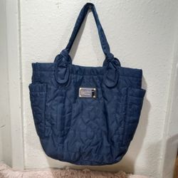 MARC by MARC JACOBS Pretty Nylon Tote Bag Shopper Purse in Blue-NICE
