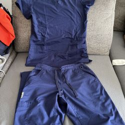 Navy Scrub Set XS