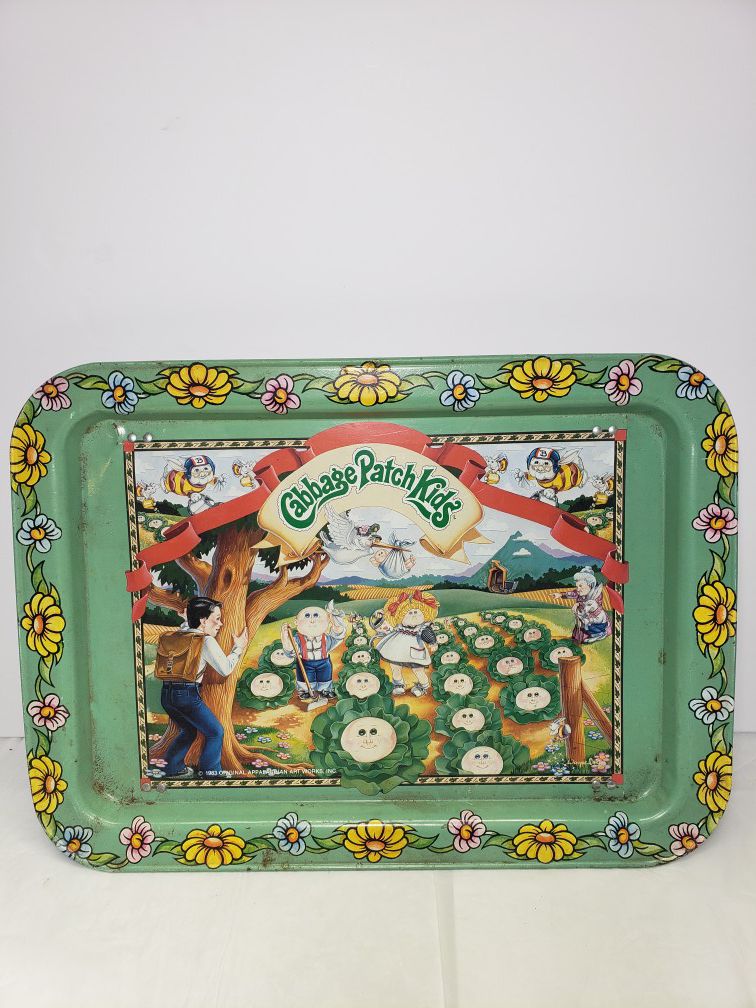 Cabbage patch vintage TV tray
