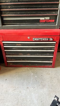 CRAFTSMAN BALL BEARING 5 DRAWER TOOL BOX 26" X 20" X 16" (contact info removed)40