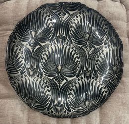 Decorative Large Glass Handpainted Plate/Tray
