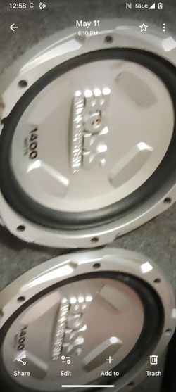 2  12" Boss Audio Systems Subwoofers w/ Box . Charcoal grey color box