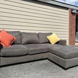 Green Couch With  Ottoman