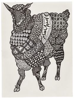 Sheep Zentangle