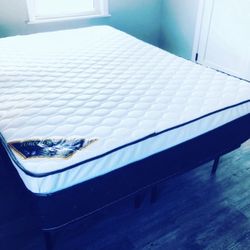 Brand New Queen Pillow top Medium 12”thick( box include) We Finance We Deliver