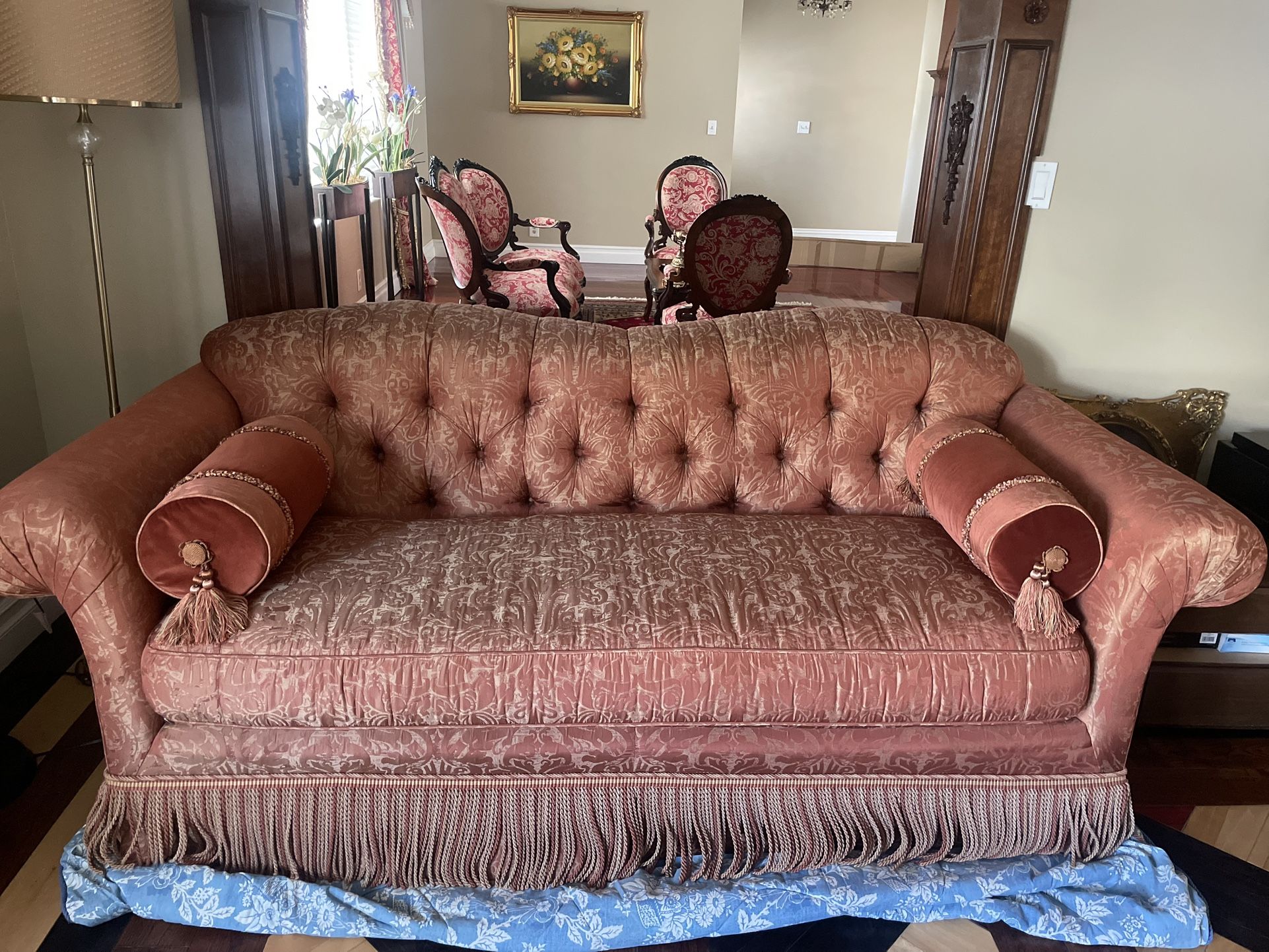 Vintage Antique Sofa Couch by Kravet Furniture