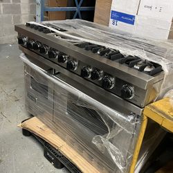 viking 48” dual fuel professional range stainless griddle 6 open burners Propane