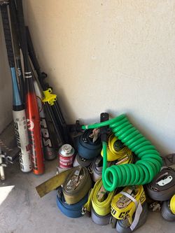 Straps and power cord