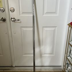 Shower Curtain Tension Rod Silver NEW