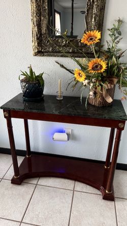 Entry Console Table — Marble Top