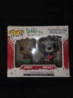 Funko Pop Bobblers Groot & Rocket Holiday 2-Pack