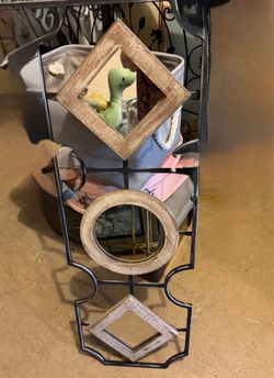 HomeGoods metal mirrored wall decor