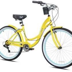 brand new Kent Bicycles 26 in. Bayside  Cruiser Bicycle, Yellow