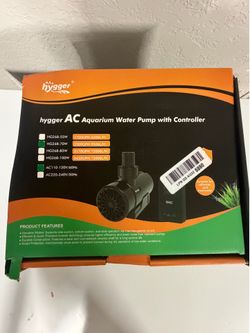 Open Box hygger HG(contact info removed) GPH DC Aquarium & Pond Water Pump w/ Controller