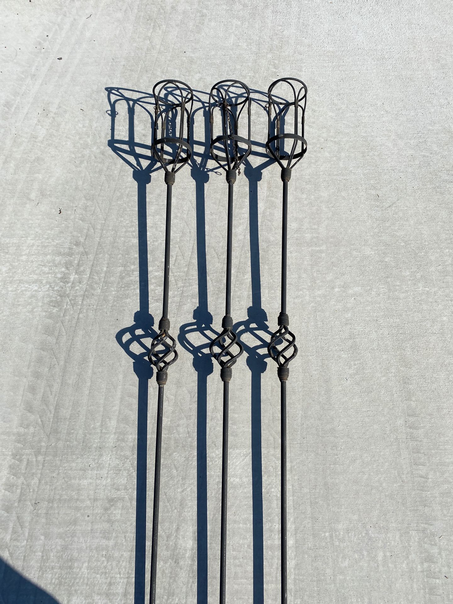 Rod Iron Decorative Candle Holders