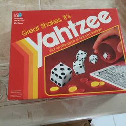 Yahtzee By Milton Bradley,  Vintage Game, Great Condition 