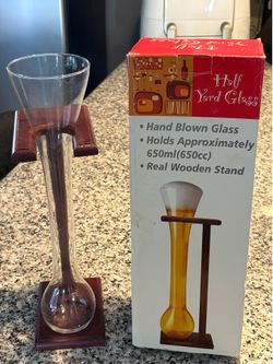 Novelty beer/ wine glass