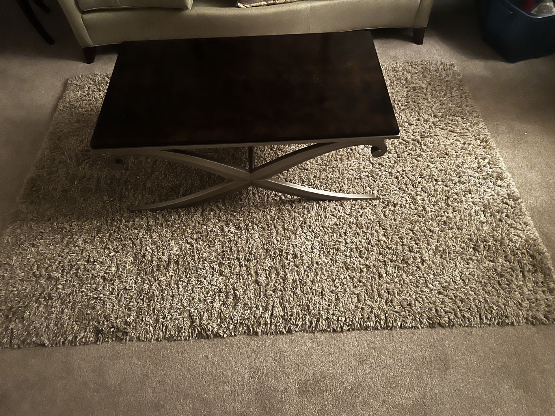 5×6 Beige Shag Rug – Soft & Cozy – Gently Used – $40