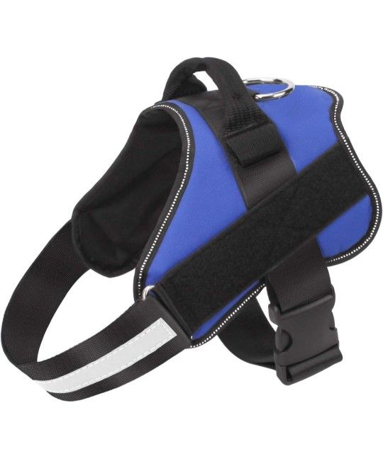 Bolux Dog Harness, Blue/ Black, Large, GREAT DEAL 🐶🔥