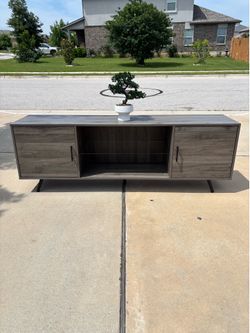 Beautiful Gray 70” TV Stand
