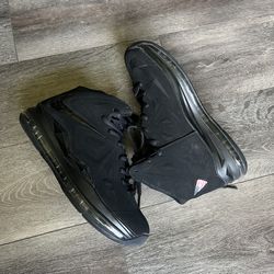 Nike LeBron Diamond Collection Solider Black on Black Sample Basketball Shoes Mens Size 9