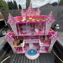 Large Wooden Doll House 