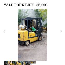 Yale Forklift 5.000 Lift Capacity 