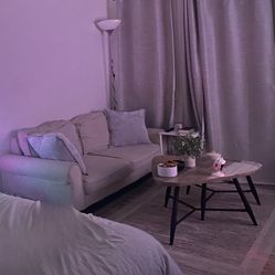 Couch, Coffee Table, Rug