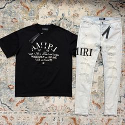 Amiri Jeans size 34 Shirt size M/L/XL Combo