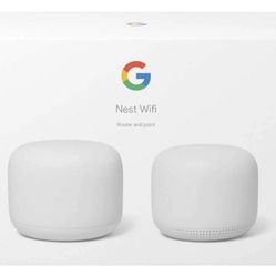 Google Nest WiFi Router with 1 Point, Mesh Wi-Fi Extender