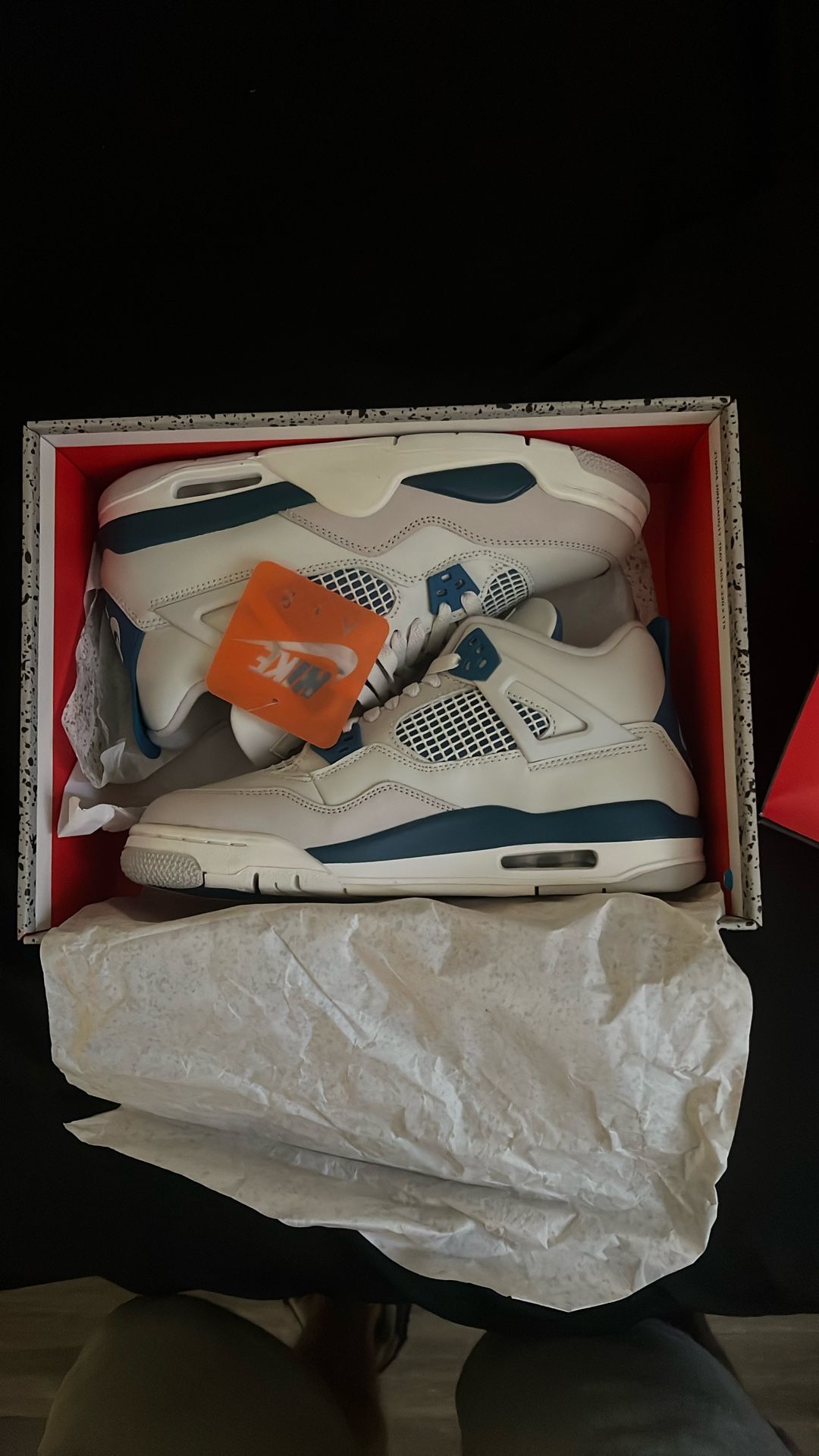 Military Blue Jordan 4 Brand New